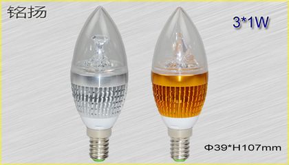 【厂家批发 led3*1蜡烛灯外壳套件 大功率航空铝蜡烛灯泡外壳】价格,厂家,图片,其他灯具配件,中山市横栏镇铭扬灯饰加工店-